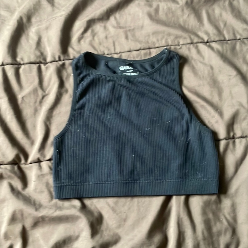 Black garage tank top